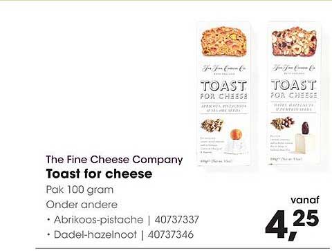 The Fine Cheese Company Toast for cheese