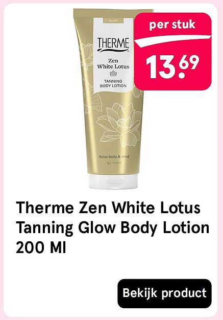 Therme Zen White Lotus Tanning Glow Body Lotion 200 Ml