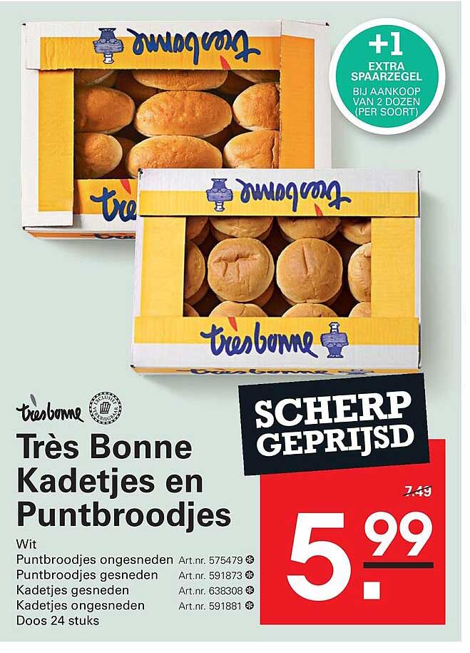 Trés Bonne Kadetjes en Puntbroodjes