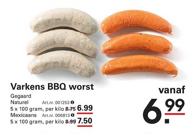 Varkens BBQ worst