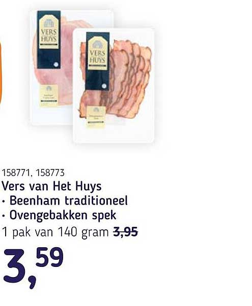 Vers van Het Huys • Beenham traditioneel • Ovengebakken spek