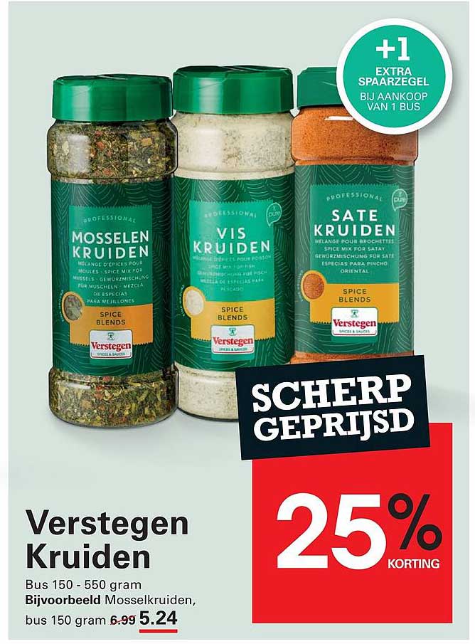 Verstegen Kruiden 25% korting