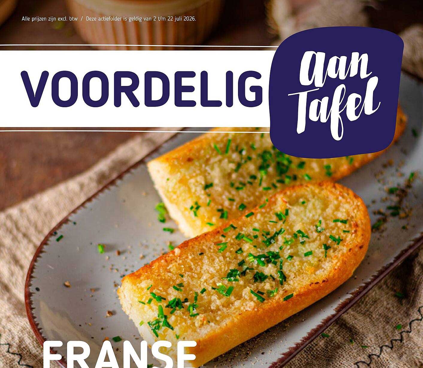 VOORDELIG aan Tafel FRANSE