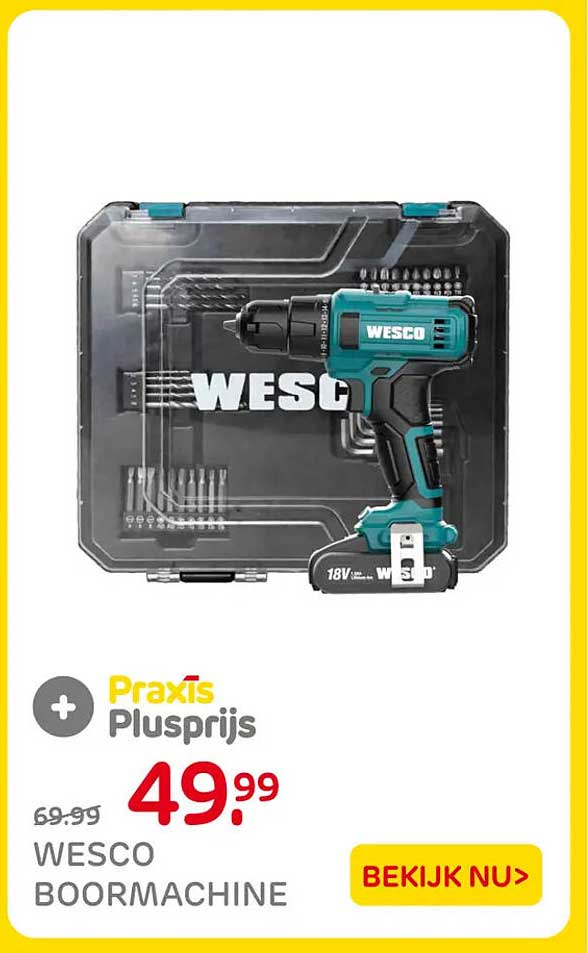 WESCO BOORMACHINE Praxis Plusprijs