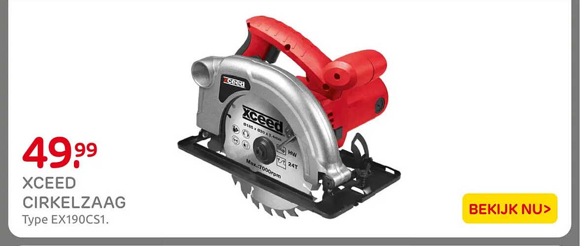 XCEED CIRKELZAAG Type EX190CS1.