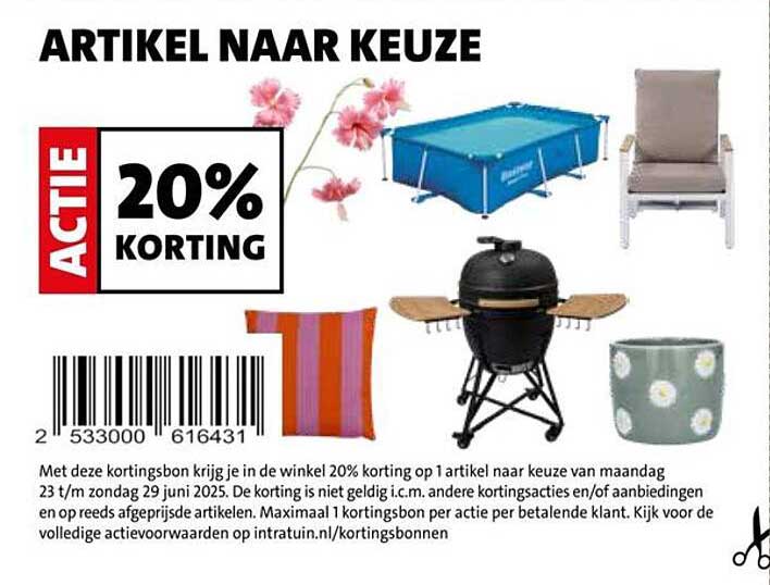 ARTIKEL NAAR KEUZE - 20% KORTING