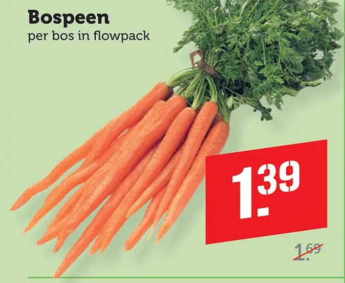 Bospeen per bos in flowpack