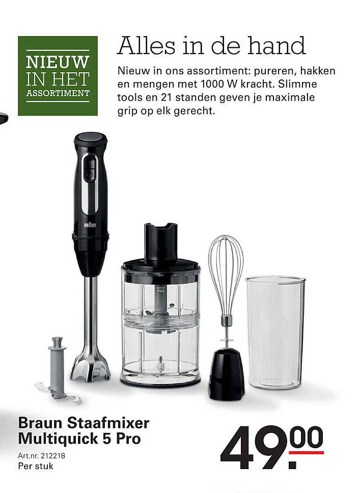 Braun Staafmixer Multiquick 5 Pro