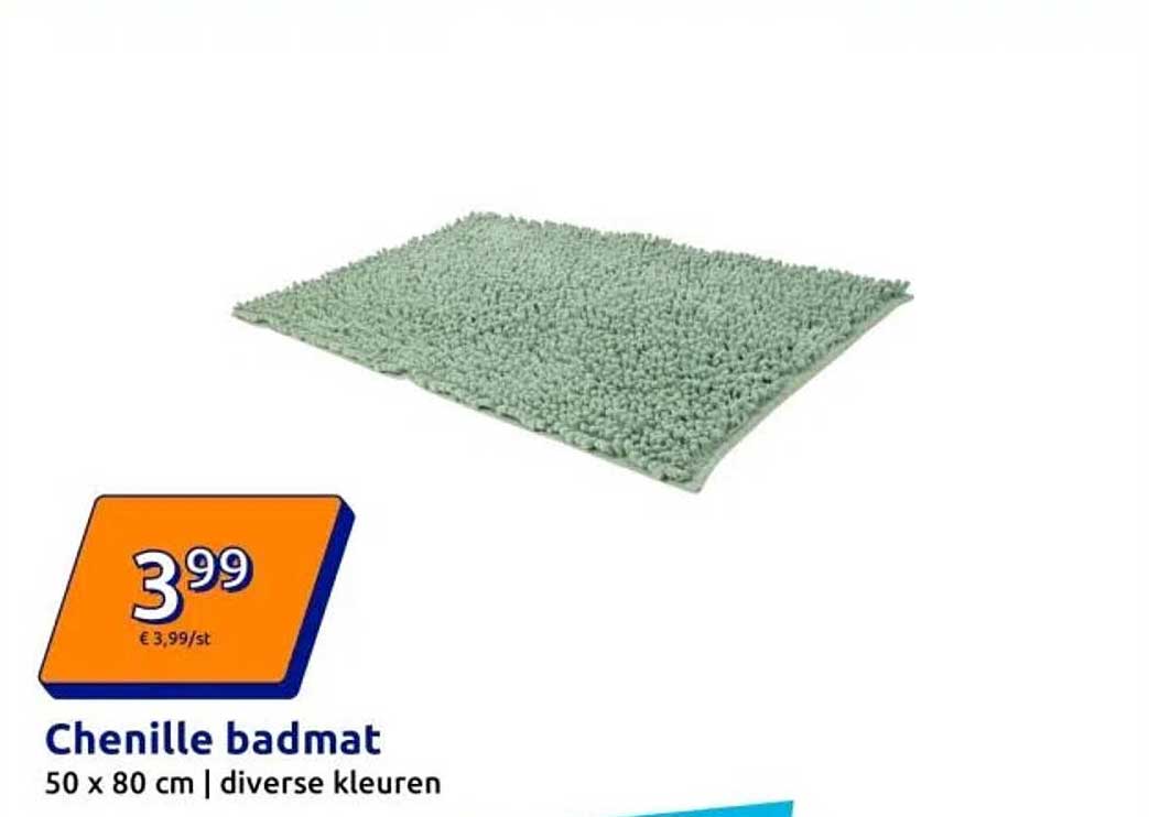 Chenille badmat