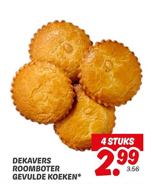 DEKAVERS ROOMBOTER GEVULDE KOEKEN