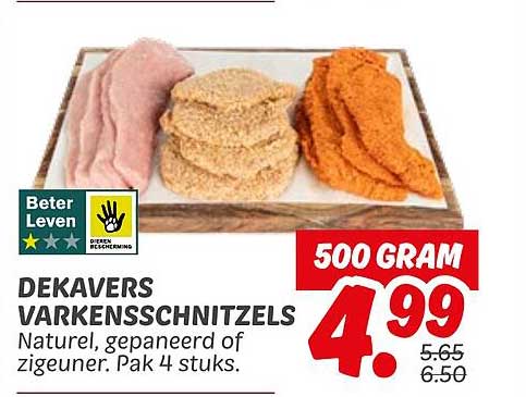 DEKAVERS VARKENSSCHNITZELS