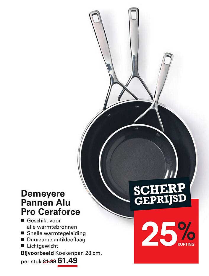 Demeyere Pannen Alu Pro Ceraforce