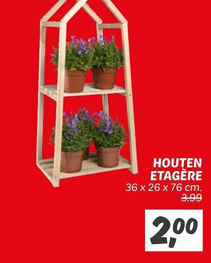 HOUTEN ETAGÈRE