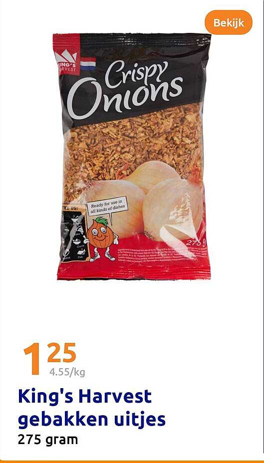 King's Harvest gebakken uitjes