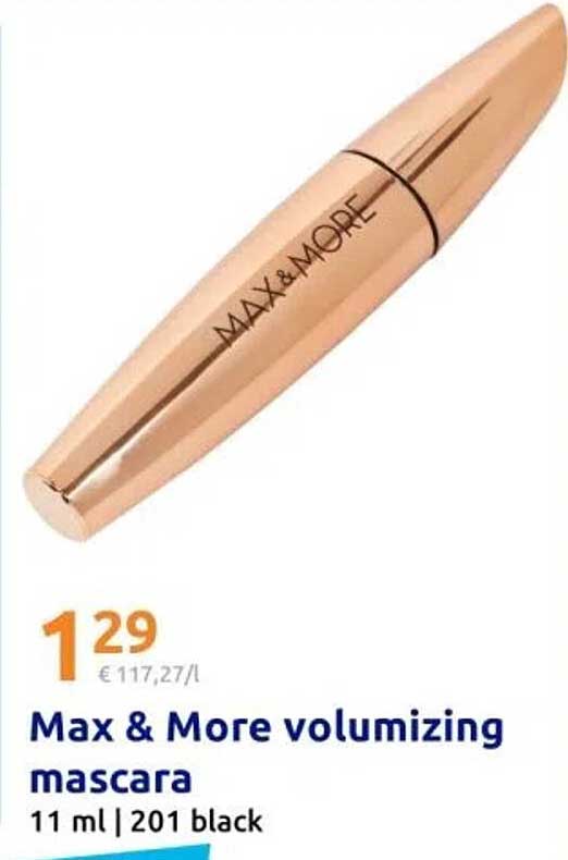 Max & More volumizing mascara