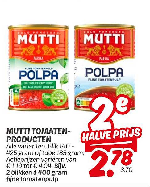 MUTTI TOMATENPRODUCTEN