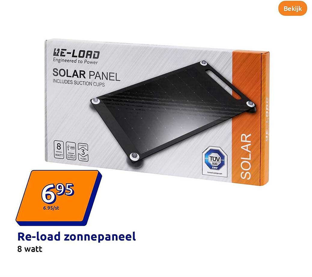 Re-load zonnepaneel