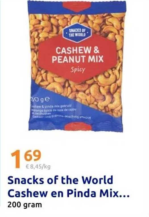 Snacks of the World Cashew en Pinda Mix...