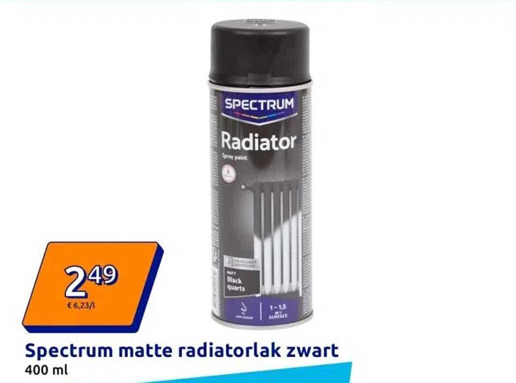 Spectrum matte radiatorlak zwart