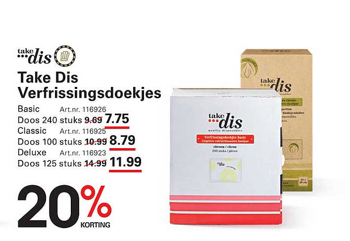 Take Dis Verfrissingsdoekjes