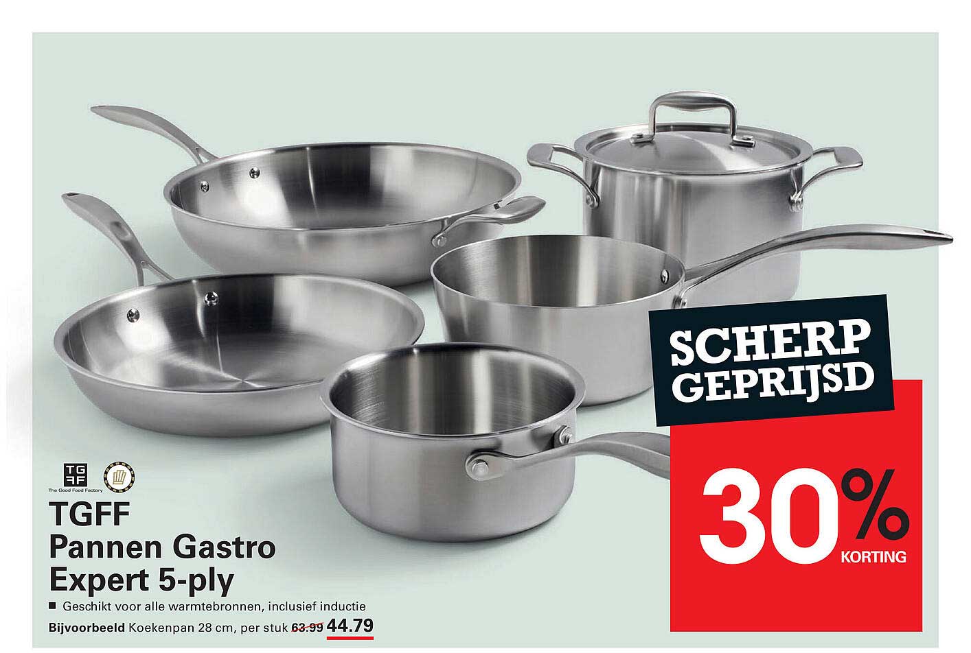 TGFF Pannen Gastro Expert 5-ply