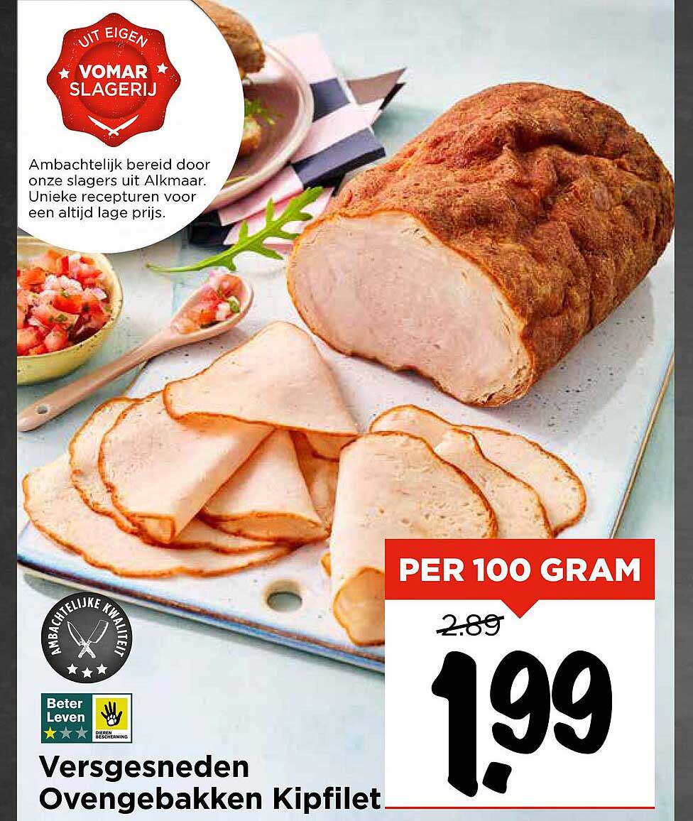 Versgesneden Ovengebakken Kipfilet