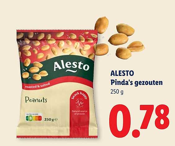 ALESTO Pinda's gezouten 250 g