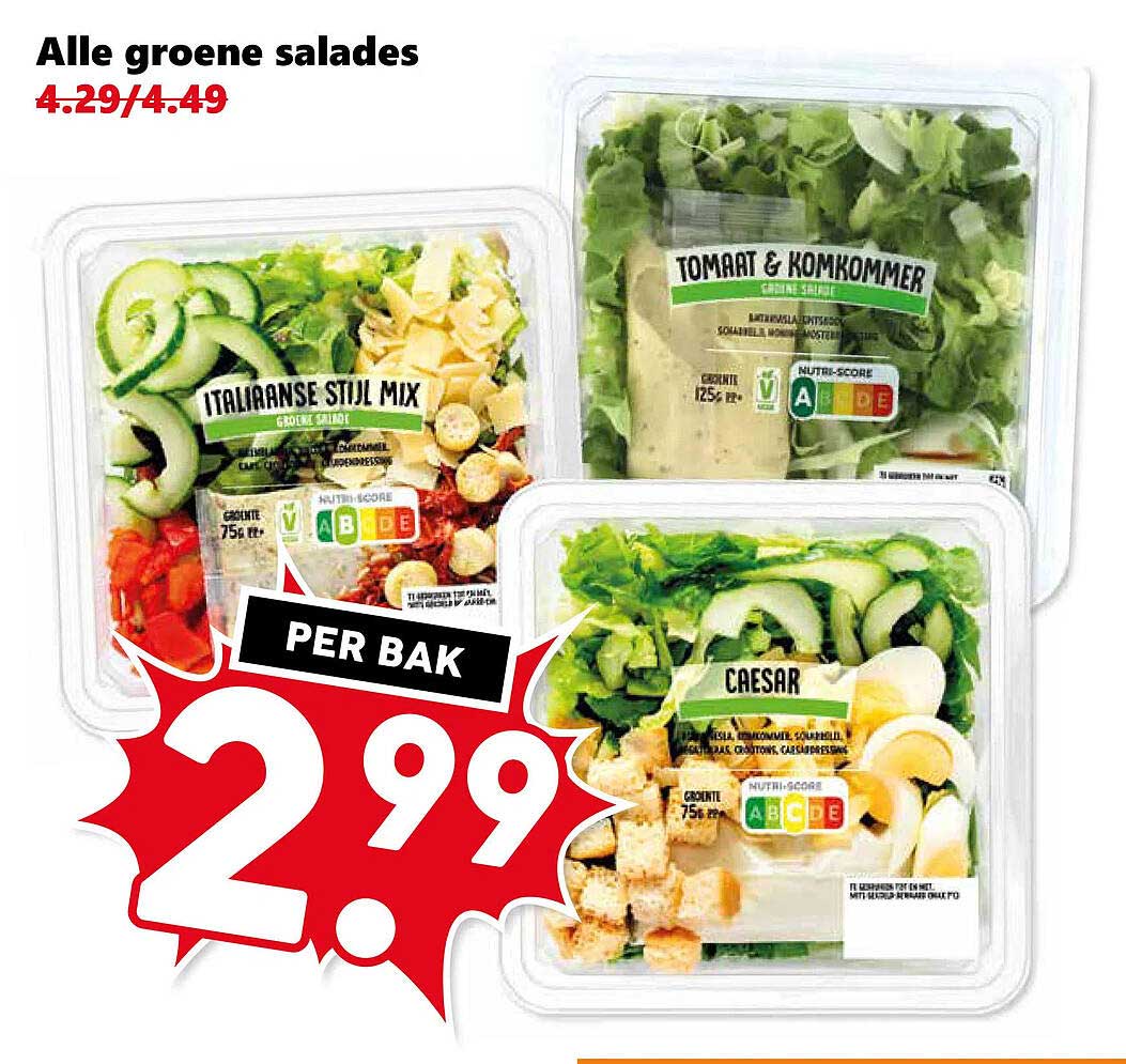 Alle groene salades