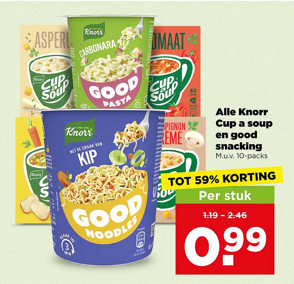 Alle Knorr Cup a soup en good snacking