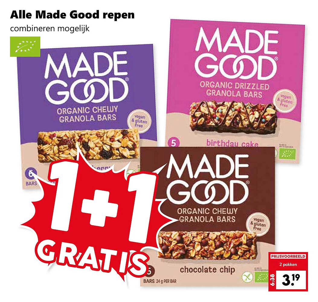Alle Made Good repen combineren mogelijk 1+1 gratis