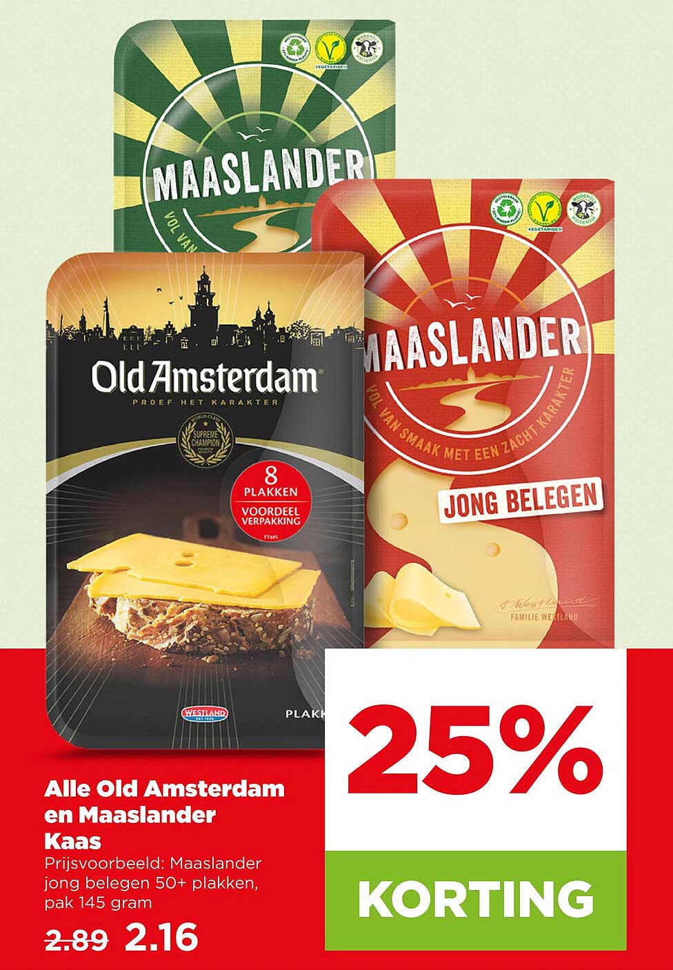 Alle Old Amsterdam en Maaslander Kaas 25% KORTING