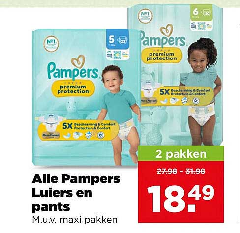 Alle Pampers Luiers en pants