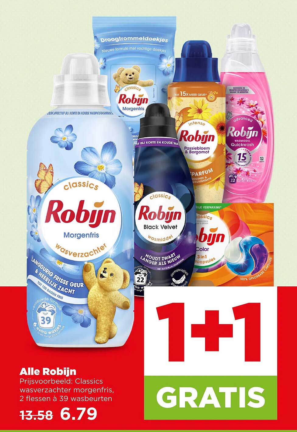 Alle Robijn 1+1 GRATIS