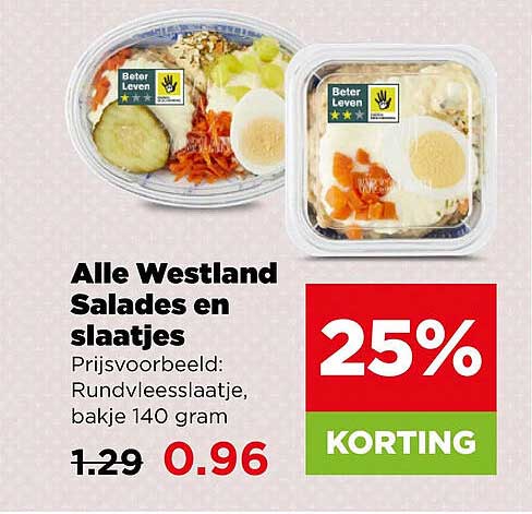 Alle Westland Salades en slaatjes 25% KORTING