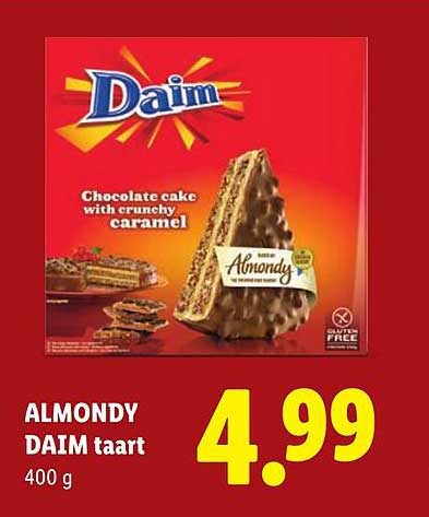 ALMONDY DAIM taart 400 g