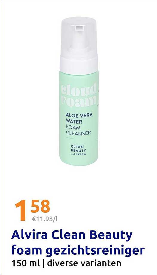 Alvira Clean Beauty foam gezichtsreiniger
