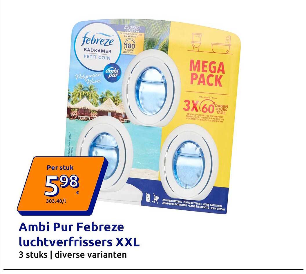 Ambi Pur Febreze luchtverfrissers XXL