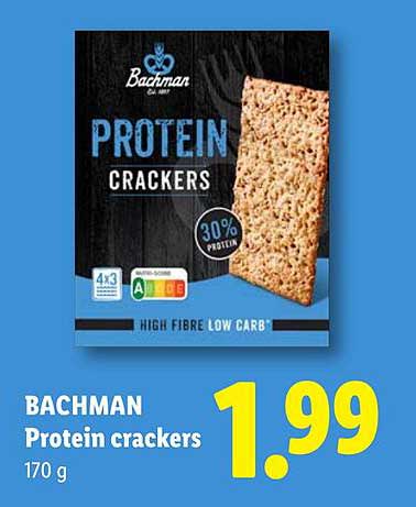 BACHMAN Protein crackers