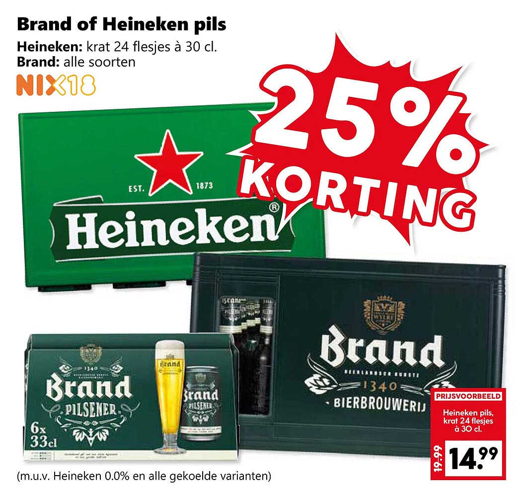 Brand of Heineken pils