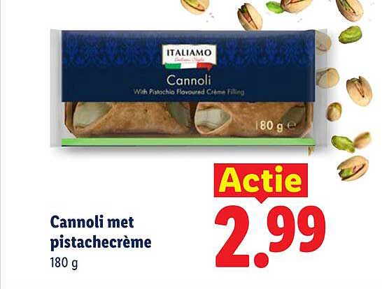 Cannoli met pistachecrème