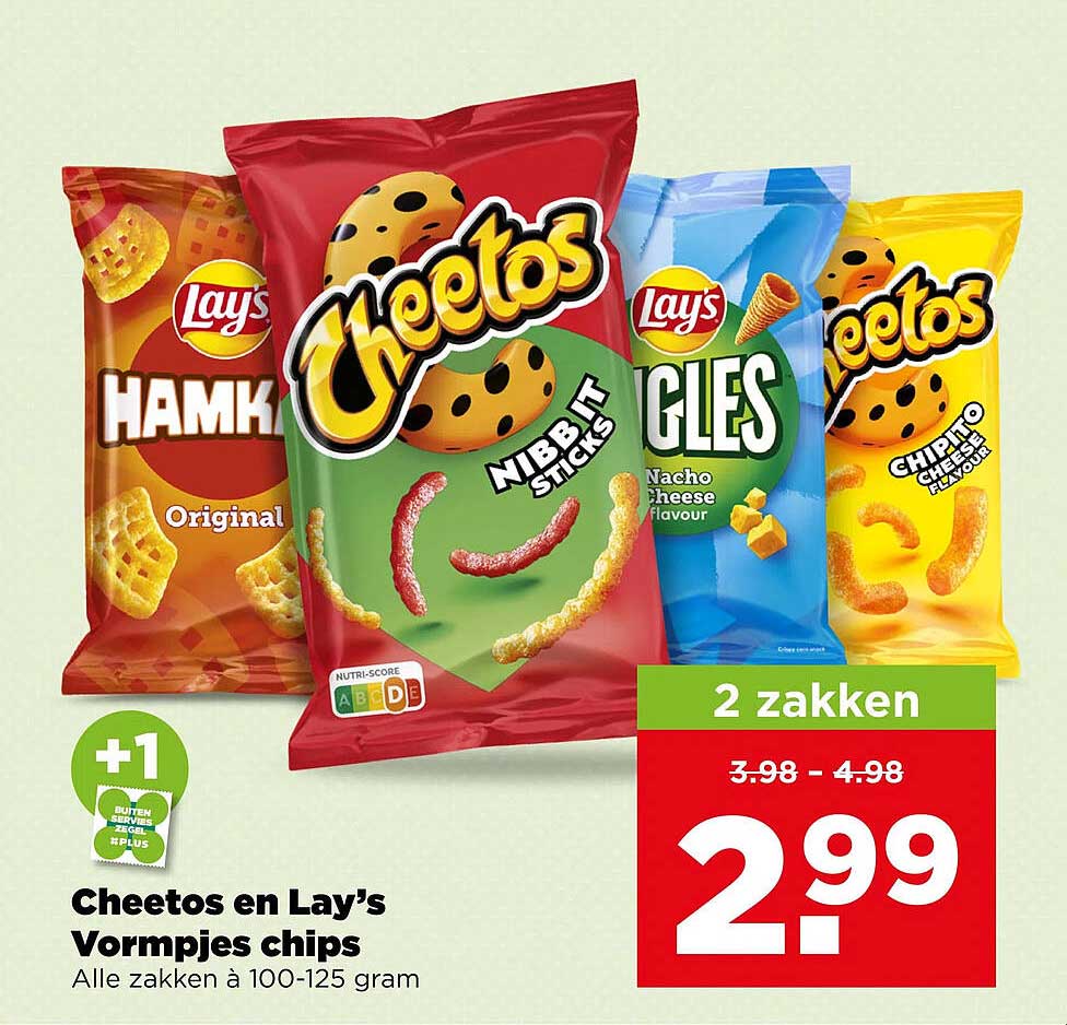 Cheetos en Lay’s Vormpjes chips