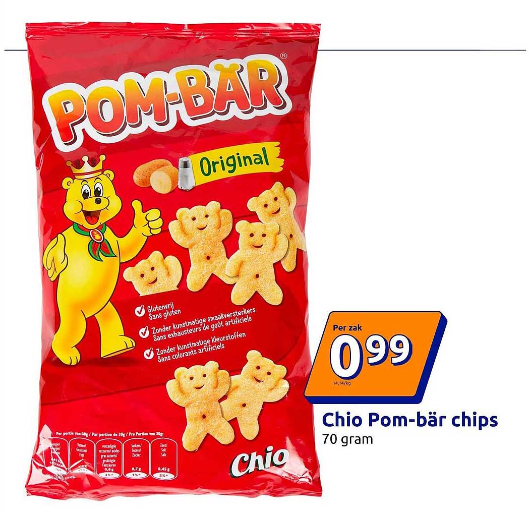 Chio Pom-bär chips 70 gram
