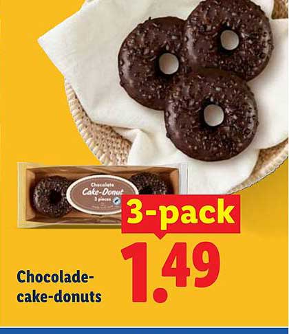 Chocolade-cake-donuts 3-pack