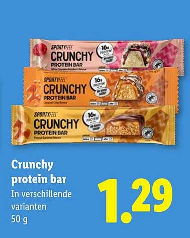 Crunchy protein bar