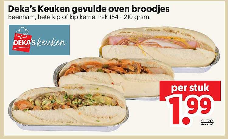 Deka's Keuken gevulde oven broodjes