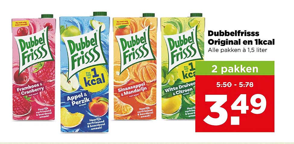 Dubbelfriss Original en 1kcal 2 pakken