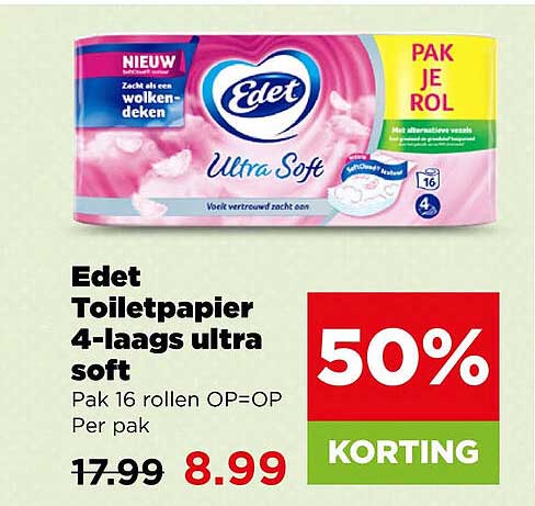 Edet Toiletpapier 4-laags ultra soft