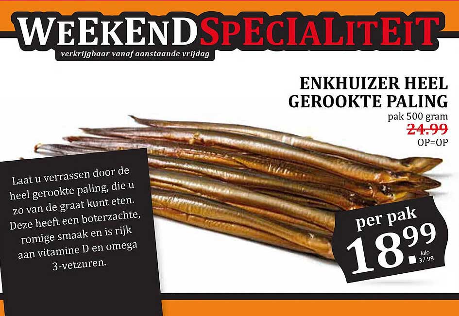 Enkhuizer heel gerookte paling