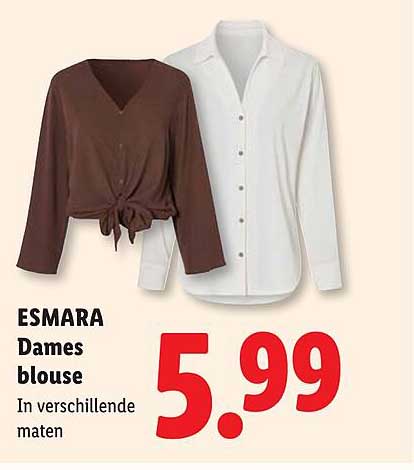 ESMARA Dames blouse In verschillende maten