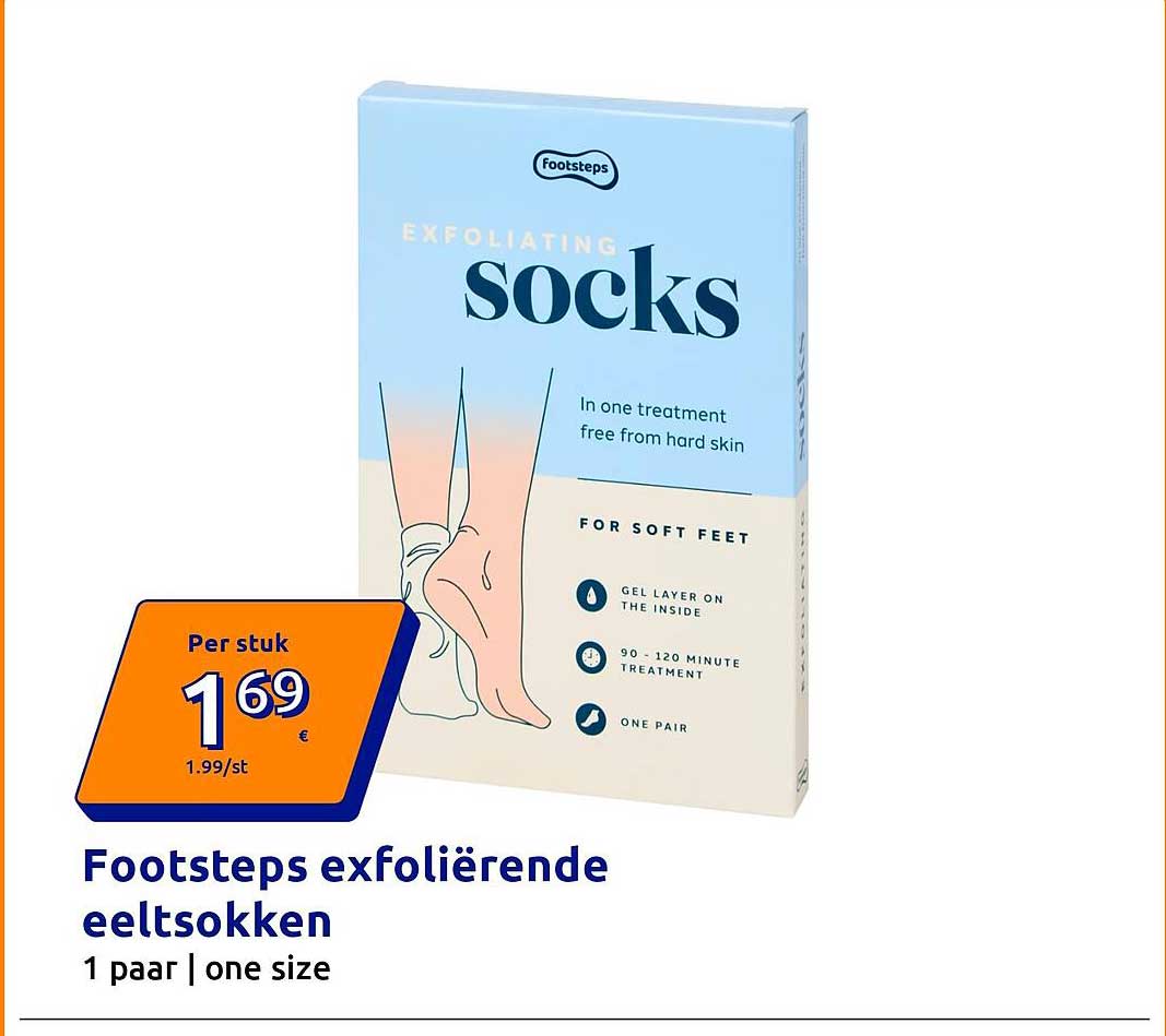 Footsteps exfoliërende eeltsokken